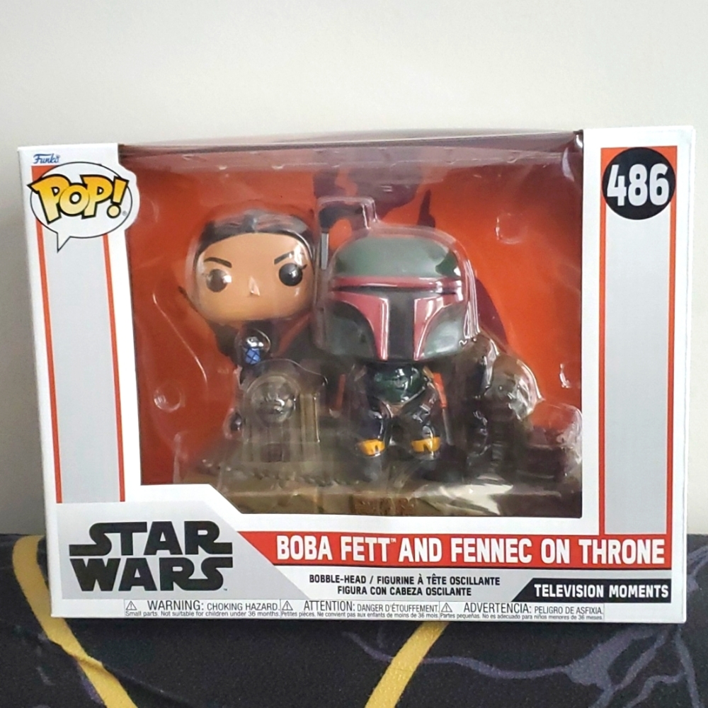 Star Wars Boba Fett and the Fennec on the Throne #486 Funko Pop